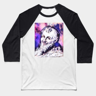 Democritus Pink Portrait | Democritus Artwork 5 Baseball T-Shirt